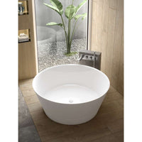 Taizu Free standing bathtub 1500 x 1500mm  + K-12-PC universal waste kit for baths without overflow holes
