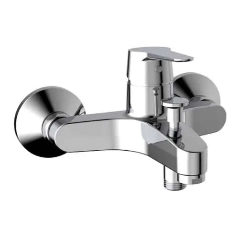 Roca A5A027EC0K (EU) Estreia wall mounted single lever bath & shower mixer (without accessories) in chrome plated