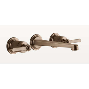 Venti20 65091.708 external part three hole basin mixer with medium spout in copper brushed PVD