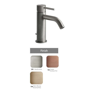 GESSI GESSI316 54401.726 basin mixer in warm bronze brushed PVD with waste