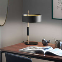 L0243 OR Lighting Table Lamp, Top Satin Gold, Frame Matt Black, light source not included, 1 x max 75W (E27)