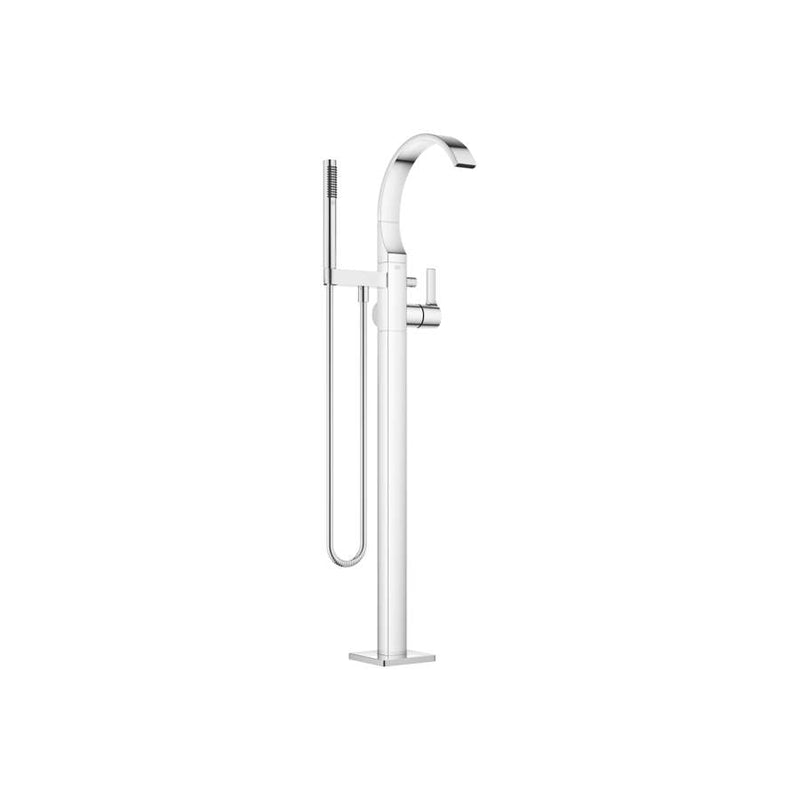 Dornbracht CYO 25863811-00 Single-lever Bath Mixer with Stand Pipe for Free-standing Assembly with Hand Shower Set in Polished Chrome