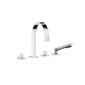 Dornbracht MEM 27532782-00 Deck-mounted Twin Handle Bath Mixer w/Handshower Set in Polished Chrome