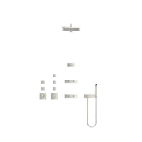 Dornbracht 36512979-06 WATER FAN Wall-mounted Body Jet Trim Part Horizontal in Platinum Matt