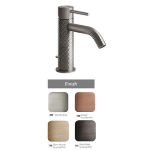 GESSI GESSI316 54101.239 basin mixer in steel brushed with waste