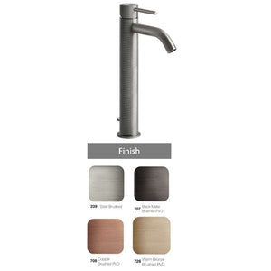 GESSI GESSI316 54404.708 basin mixer in copper brushed PVD with waste
