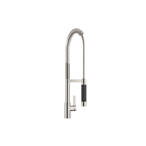 Dornbracht Tara Ultra 33860875-99 (XS-078038) Profi Deck-mounted Single-lever Sink Mixer w/Spray in Dark Platinum Matt, Special made finish, GA certificate C20190072
