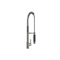 Dornbracht Tara Ultra 33860875-99 (XS-078038) Profi Deck-mounted Single-lever Sink Mixer w/Spray in Dark Platinum Matt, Special made finish, GA certificate C20190072