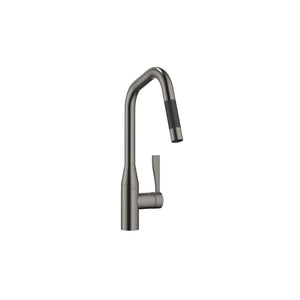 Dornbracht Sync 33875895-99 Deck-mounted Single-lever Sink Mixer w/Pull-out Spray in Dark Platinum Matt, GA certificate C20190548