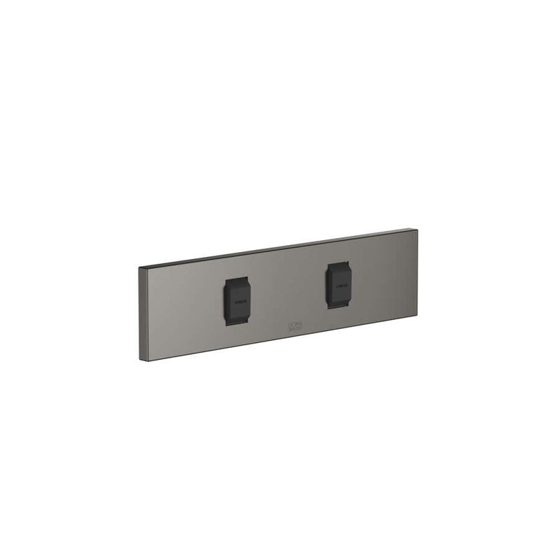 Dornbracht 36512979-99 WATER FAN Wall-mounted Body Jet Trim Part Horizontal in Dark Platinum Matt