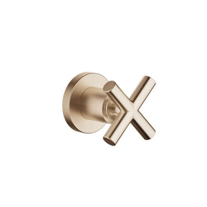 Dornbracht TARA 36607892-46 wall valve clockwise closing 1/2" in brushed champagne (22kt Gold)