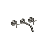 Dornbracht VAIA 36712809-99 Wall-mounted Twin Handle Basin Mixer Trim Part in Dark Platinum Matt