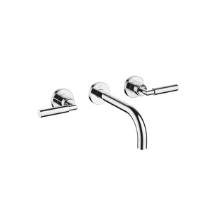 Dornbracht Tara. 36712882-00 Wall-mounted Twin Handle Basin Mixer Trim Part in Polished Chrome