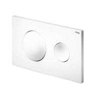 Viega 8610.1 (773793) Visign for Style 20 WC flush plate for Prevista in alpine white plastic