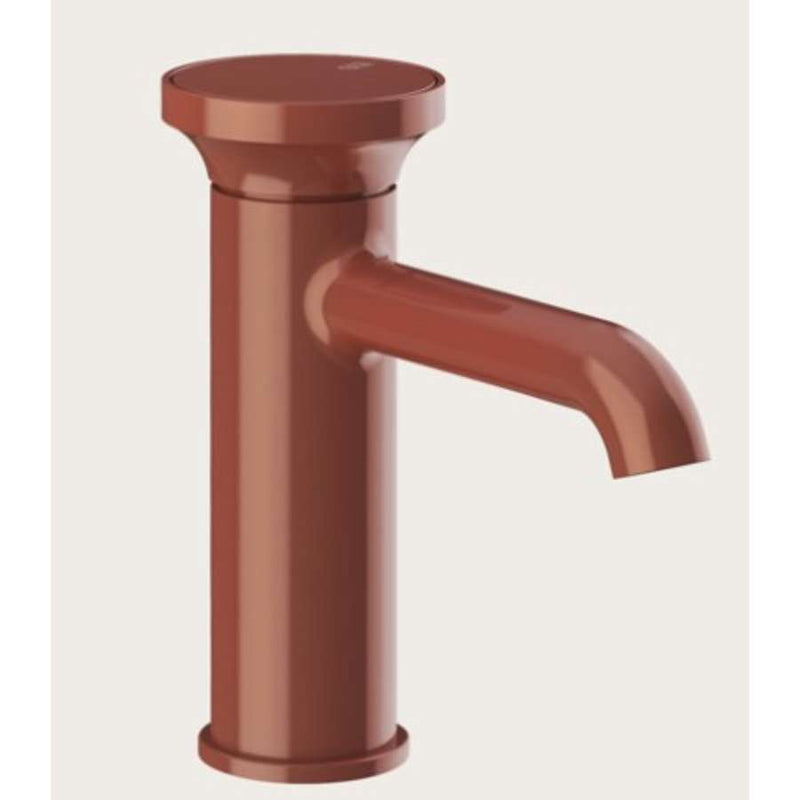 Gessi 66002.278 ORIGINI Basin mixer in Glossy Coral without waste and connecting flexibles (Can be combined with inserts 66600 and 66602)