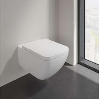 Venticello Washdown Toilet Bowl, rimless, wall-mounted, with DirectFlush, White Alpin. Seat & Cover to be ordered separately.