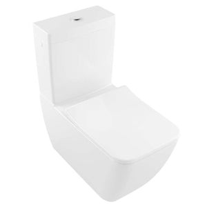 Venticello Washdown toilet bowl for close-coupled WC-suite, rimless, floor-standing, with DirectFlush, White Alpin