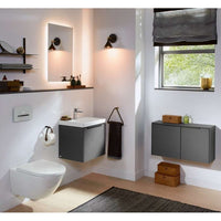 Subway 3.0 Washdown toilet, rimless, wall-mounted, with TwistFlush, White Alpin. With Seat & Cover