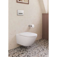 Subway 3.0 Washdown toilet, rimless, wall-mounted, with TwistFlush, White Alpin. With Seat & Cover