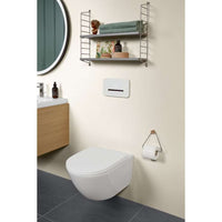 Subway 3.0 Washdown toilet, rimless, wall-mounted, with TwistFlush, White Alpin. With Seat & Cover