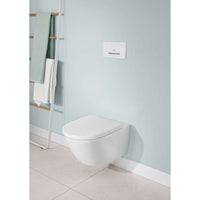 Subway 3.0 Washdown toilet, rimless, wall-mounted, with TwistFlush, White Alpin. With Seat & Cover