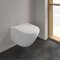 Subway 3.0 Washdown toilet, rimless, wall-mounted, with TwistFlush, White Alpin. With Seat & Cover