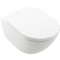 Subway 3.0 Washdown toilet, rimless, wall-mounted, with TwistFlush, White Alpin. With Seat & Cover