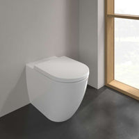 Subway 3.0 Floor-standing Toilet Bowl, back to wall, TwistFlush, Oval, horizontal outlet, not suitable for installation with flush valves, Size 370 x 595mm, Depth 595mm