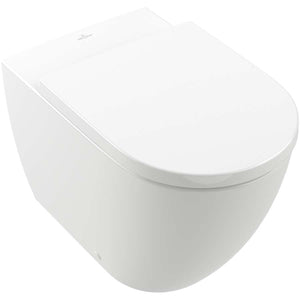 Subway 3.0 Washdown toilet, rimless, floor-standing, with TwistFlush, White Alpin. With Seat & Cover