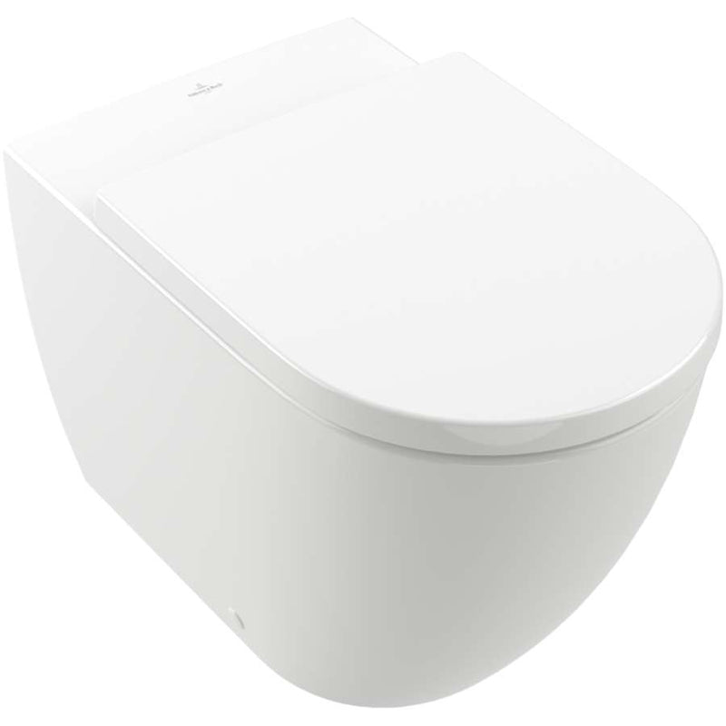 Subway 3.0 Washdown toilet, rimless, floor-standing, with TwistFlush, White Alpin. With Seat & Cover