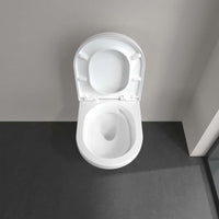Architectura Washdown toilet, rimless, wall-mounted, with TwistFlush, White Alpin. With Seat & Cover