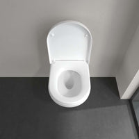 Architectura Washdown toilet, rimless, wall-mounted, with TwistFlush, White Alpin. With Seat & Cover