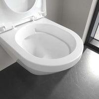 Architectura Washdown toilet, rimless, wall-mounted, with TwistFlush, White Alpin. With Seat & Cover