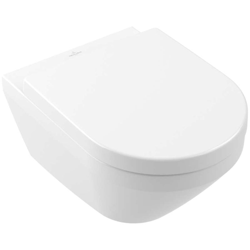 Architectura Washdown toilet, rimless, wall-mounted, with TwistFlush, White Alpin. With Seat & Cover