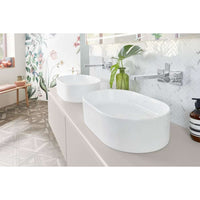 Collaro Surface-mounted washbasin, 560 x 360 x 145 mm, without overflow. With Push-to-open valve, 100 x 135 x 69.5mm