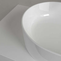 Collaro Surface-mounted washbasin, 560 x 360 x 145 mm, without overflow. With Push-to-open valve, 100 x 135 x 69.5mm