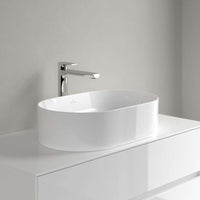 Collaro Surface-mounted washbasin, 560 x 360 x 145 mm, without overflow. With Push-to-open valve, 100 x 135 x 69.5mm