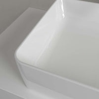 Collaro Surface-mounted washbasin, 560 x 360 x 145 mm, without overflow. With Push-to-open valve, 100 x 135 x 69.5mm