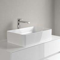 Collaro Surface-mounted washbasin, 560 x 360 x 145 mm, without overflow. With Push-to-open valve, 100 x 135 x 69.5mm