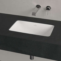 Loop & Friends Undercounter washbasin, 450 x 280 x 170 mm, with overflow, outside surface glazed