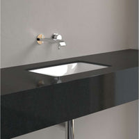 Loop & Friends Undercounter washbasin, 450 x 280 x 170 mm, with overflow, outside surface glazed