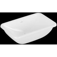 Loop & Friends Undercounter washbasin, 450 x 280 x 170 mm, with overflow, outside surface glazed