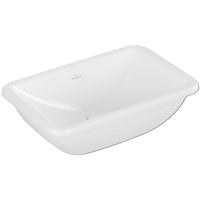 Loop & Friends Undercounter washbasin, 450 x 280 x 170 mm, with overflow, outside surface glazed