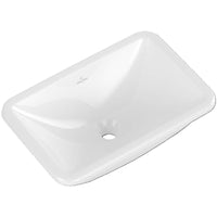 Loop & Friends Undercounter washbasin, 450 x 280 x 170 mm, with overflow, outside surface glazed
