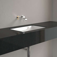 Loop & Friends Undercounter washbasin, 540 x 340 x 190 mm, with overflow, outside surface glazed, White Alpin