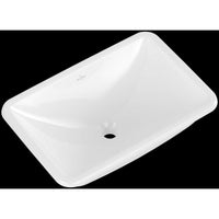 Loop & Friends Undercounter washbasin, 540 x 340 x 190 mm, with overflow, outside surface glazed, White Alpin