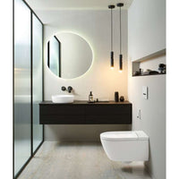 Antao Surface-mounted washbasin, 400 x 395 x 145 mm, without overflow. With Push-to-open valve, 100 x 135 x 69.5mm