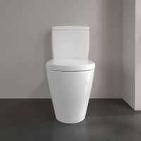 Avento Washdown toilet bowl for close-coupled WC-suite, rimless, floor-standing, with DirectFlush, White Alpin