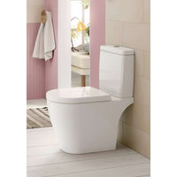 Avento Washdown toilet bowl for close-coupled WC-suite, rimless, floor-standing, with DirectFlush, White Alpin