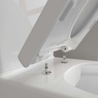 Avento Washdown toilet bowl for close-coupled WC-suite, rimless, floor-standing, with DirectFlush, White Alpin